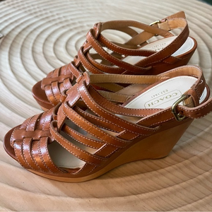 Coach Genuine Leather Wedges‎ Shoes